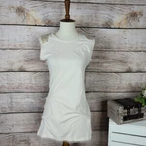 Nanette Lepore Oonagh Jimmy Sequin Top Medium